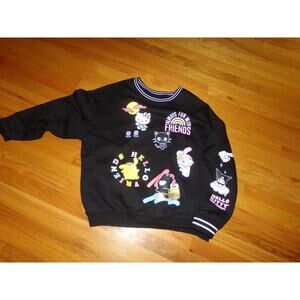 ADORABLE Hello Kitty black sweatshirt size XXL New without tags SO retro!